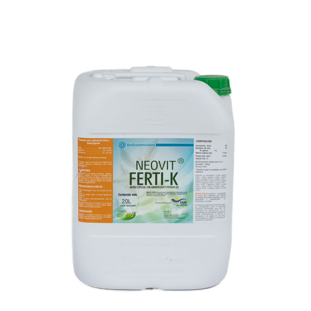 Неовіт Ферті-К, NEOVIT FERTI-K — коректор дифіциту живлення, 20 л, Bioera