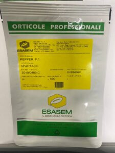 Спартако F1 - перець кубовидний білий, 500 насінин, Sakata