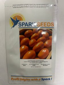 ОРАНЖ ПЛАМ F1, ORANZH PLAM F1 - томат індетермінантний, 500 насінин, Spark Seeds