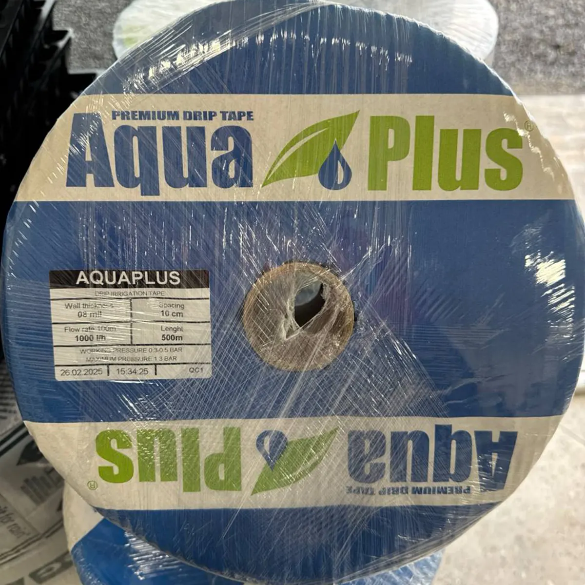 Крапельна стрічка Aqua Plus 8 mils, 10 см, 500 м