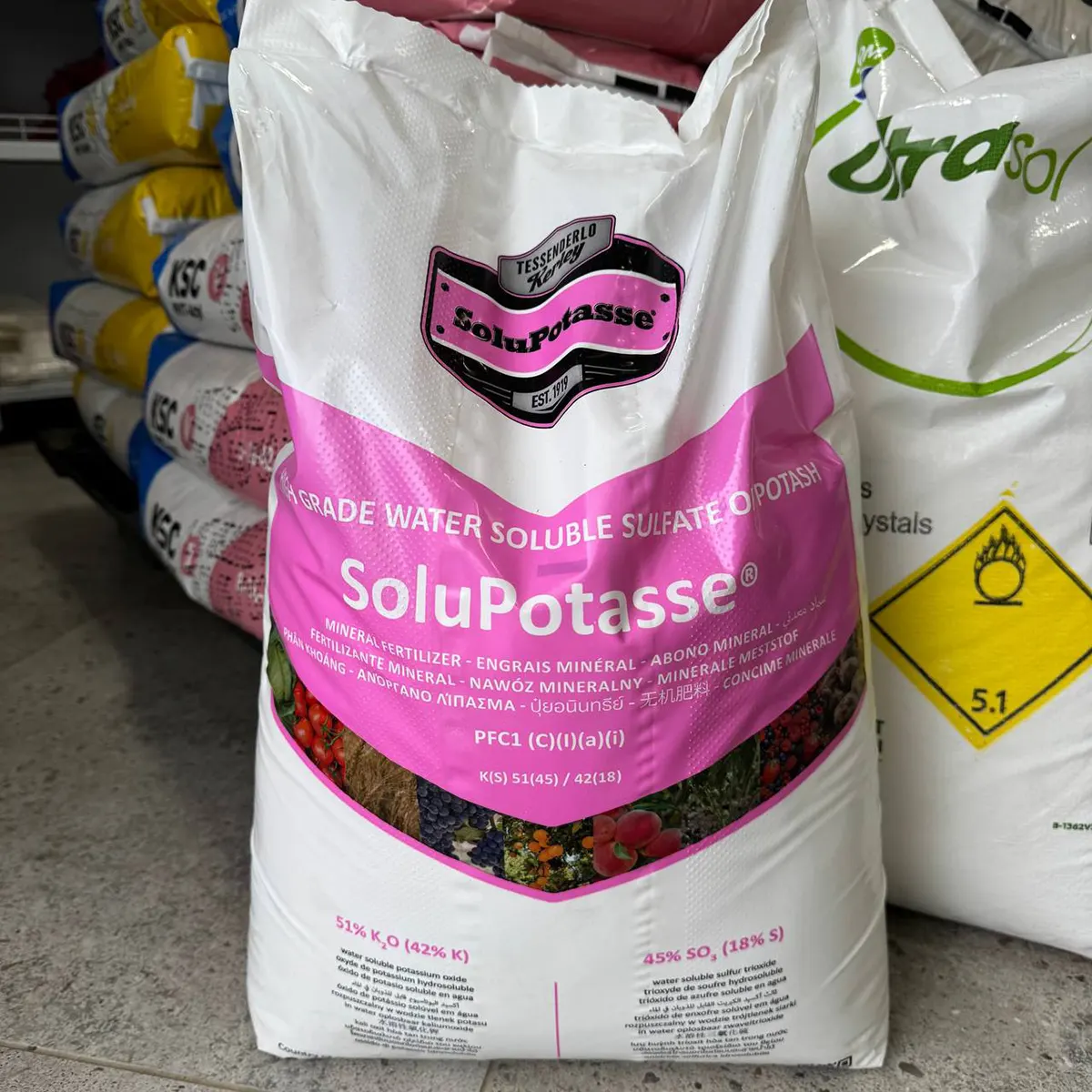 SoluPotasse - сульфат калію, 25 кг, Tessenderlo Group