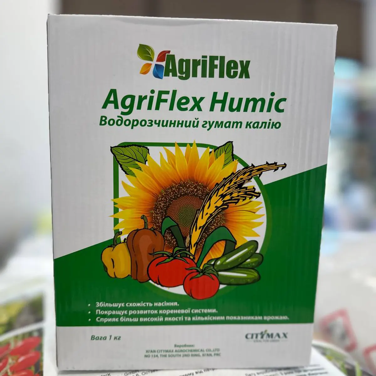 Хʼюмік, Humic — гумат калію, 1 кг, AgriFlex