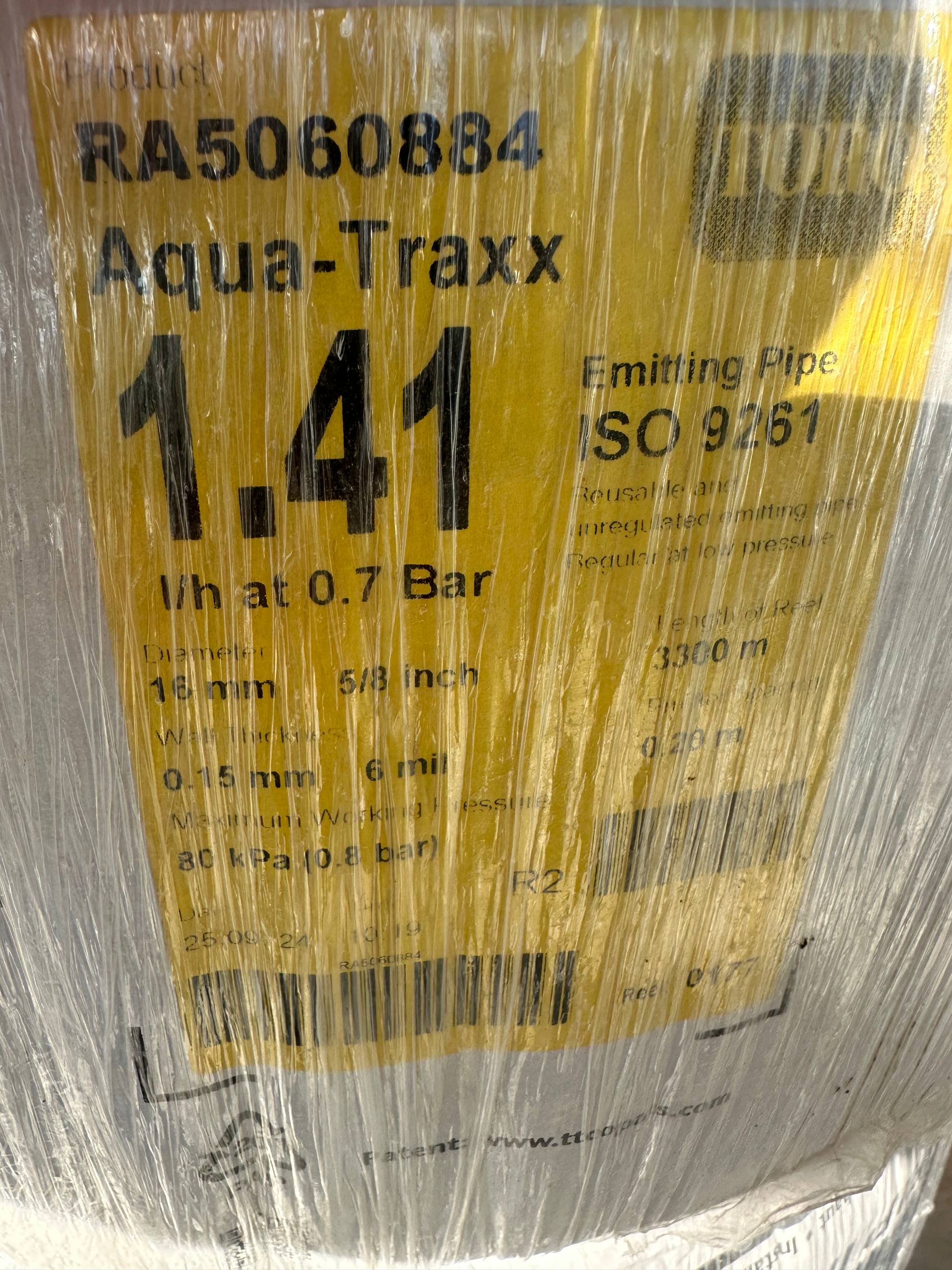 Аква-тракс, Aqua-TraXX - крапельна стрічка, 6 mil, 20 см, TORO - Image 3