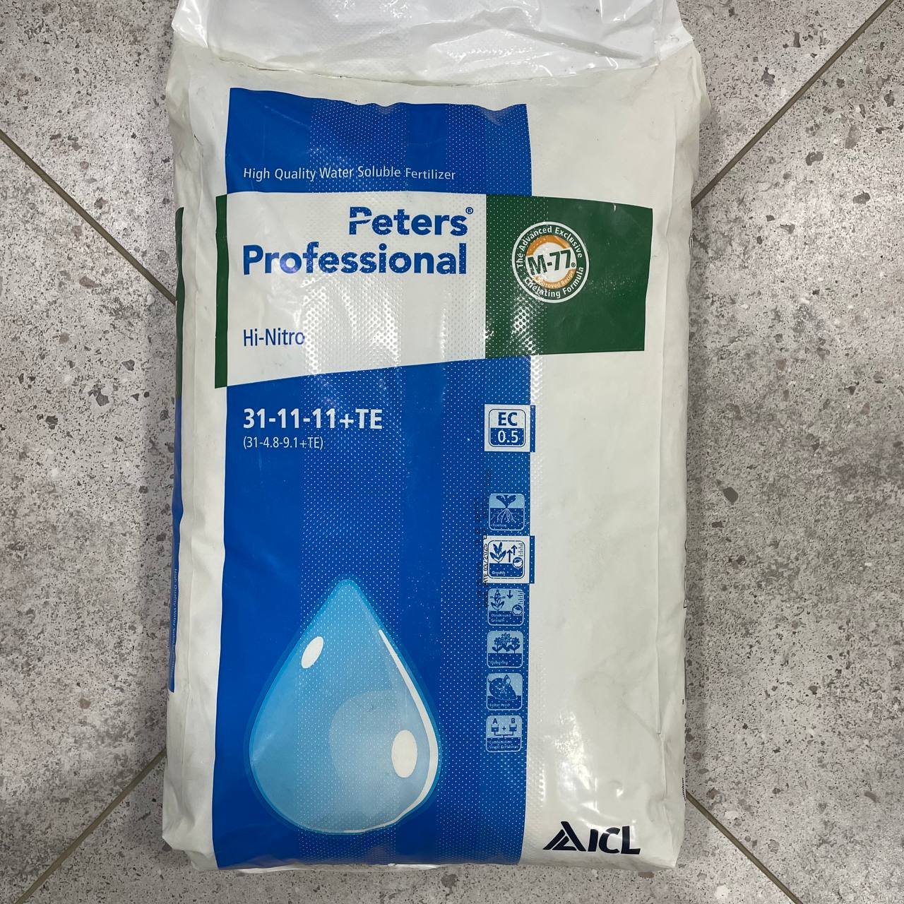 Петерс, Peters Professional Hi-Nitro 31-11-11+TE - водорозчинне добриво для листкового підживлення, 15 кг, ICL