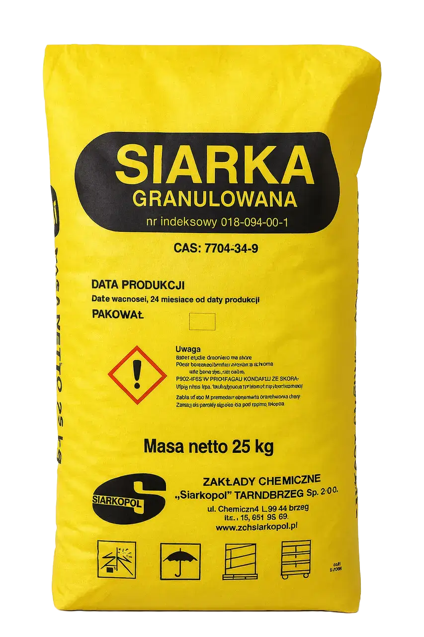 Сірка гранульована S-99,95%, 25 кг, Siarkopol